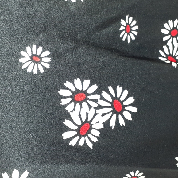 Krizia maglia long-sleeve navy blue white and red Daisy blouse size 12 - Picture 4 of 8